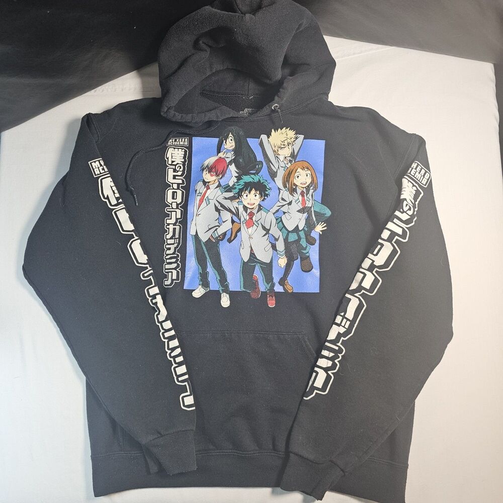 My Hero Academia Hoodie Sweatshirt - Black - Large Hoodie Black